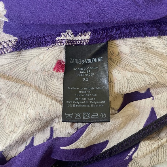 ZADIG & VOLTAIRE ROSES BLOSSOM SILK DRESS - Picture 5 of 9